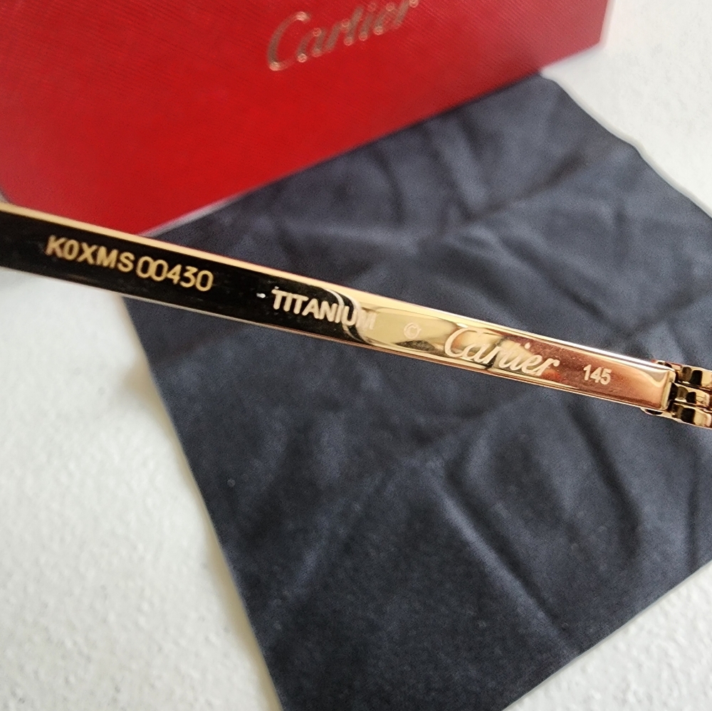 CARTIER - gold frames - Picture 4 of 5